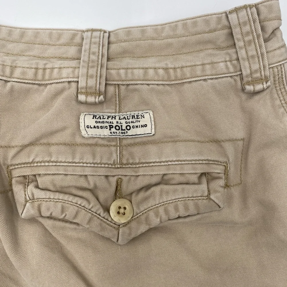 Vintage Ralph Lauren Polo Y2K Cargo Baggy Khaki Mens Size 40 VGC‎